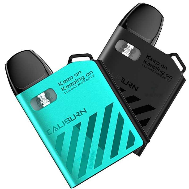 Uwell Caliburn AK2 Pod cihazı, Turkuaz ve Siyah renk seçenekleri.