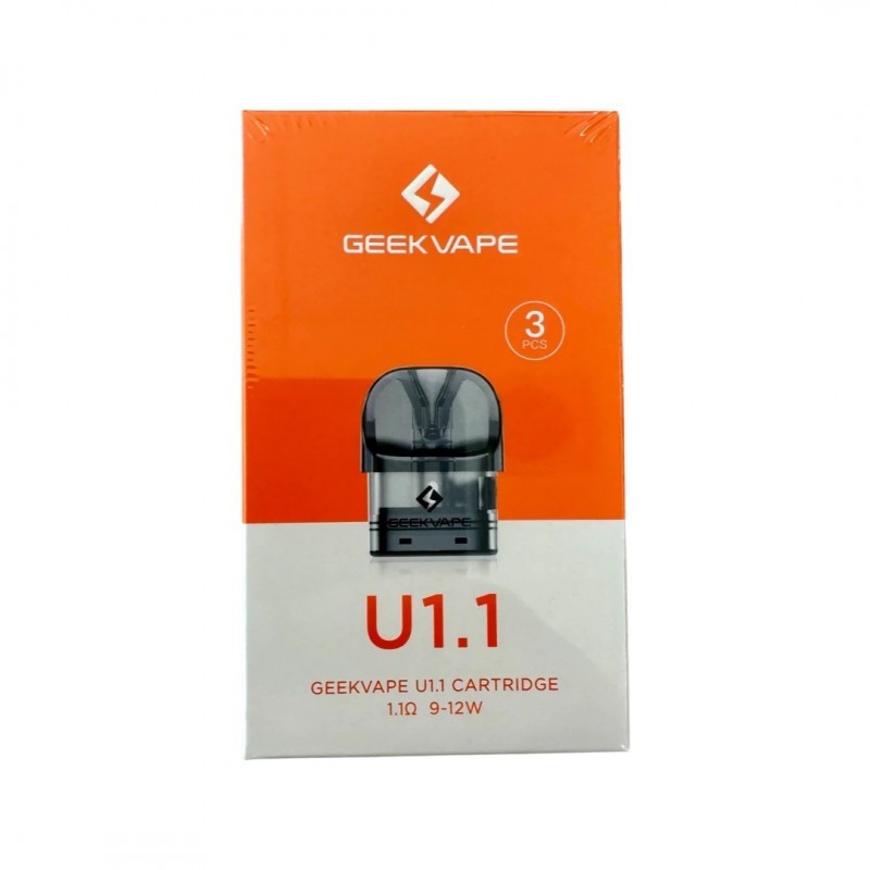 Geekvape U1.1 Kartuş 3'lü Paket, 1.0 Ohm, Şeffaf Koyu