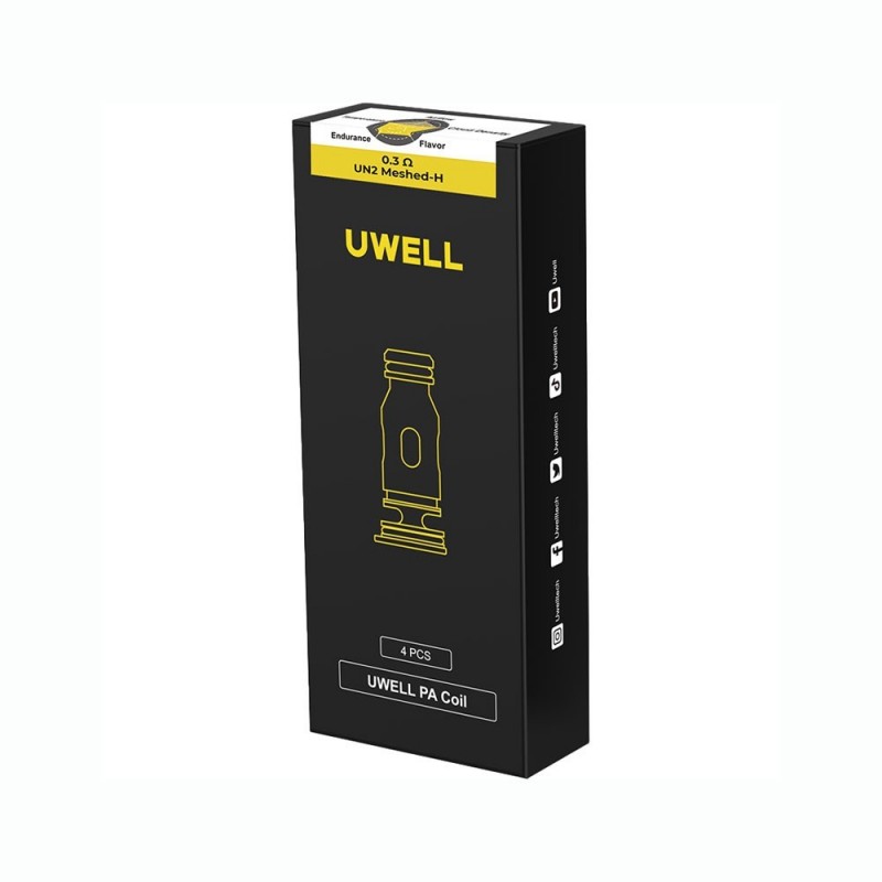 Uwell PA Coil 0.3Ω UN2 Meshed-H Paketi (Siyah Kutu)