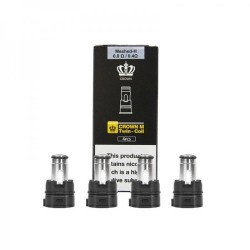 Uwell Crown M Twin-Coil 0.8/0.4Ω yedek kartuşları, 4'lü paket.