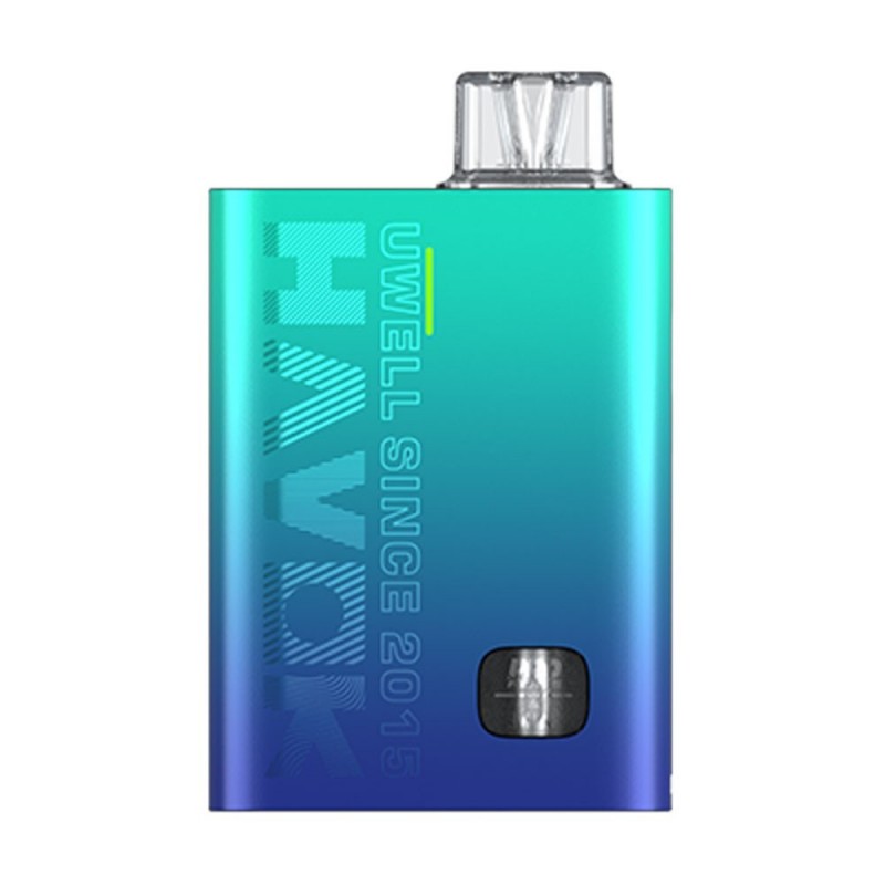 Uwell Havok R Pod 22w mavi-yeşil gradyan renkli elektronik sigara cihazı
