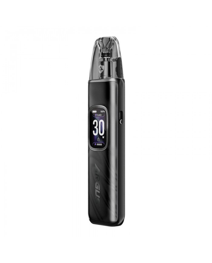 Voopoo Argus G3 Pod 30W siyah elektronik sigara cihazı.