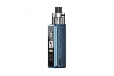 Voopoo Drag S3 Pod 60W mavi, deri kaplama, dijital ekranlı elektronik sigara