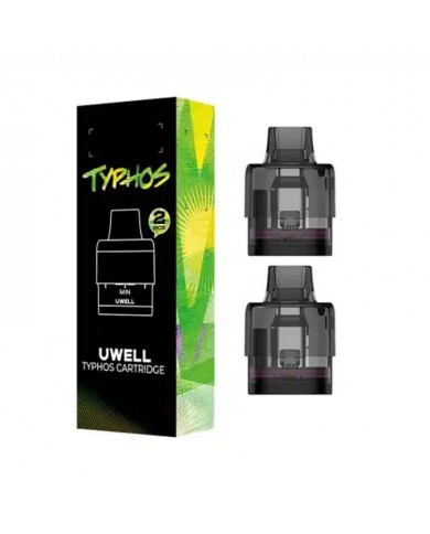 Uwell Typhos Kartuş 2'li Paket, Şeffaf Yedek Coil Kartuş