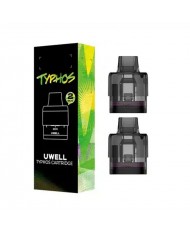 Uwell Typhos Kartuş 2'li Paket, Şeffaf Yedek Coil Kartuş