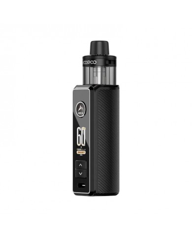 Voopoo Drag S3 Pod 60W Siyah elektronik sigara cihazı.
